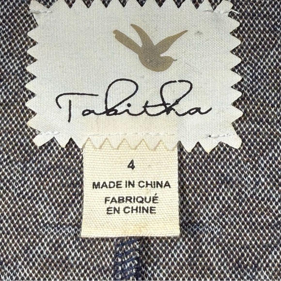 Tabitha Anthropologie Womens Navy Geometric A Line Mini Dress Size 4 Retro Chic - Picture 14 of 15